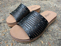 Corkys Black Sandels