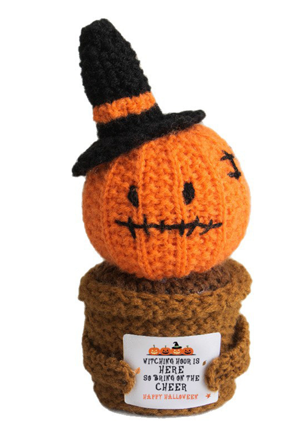 Carrot Cute Halloween Crochet Pumpkin Potted Doll Decor