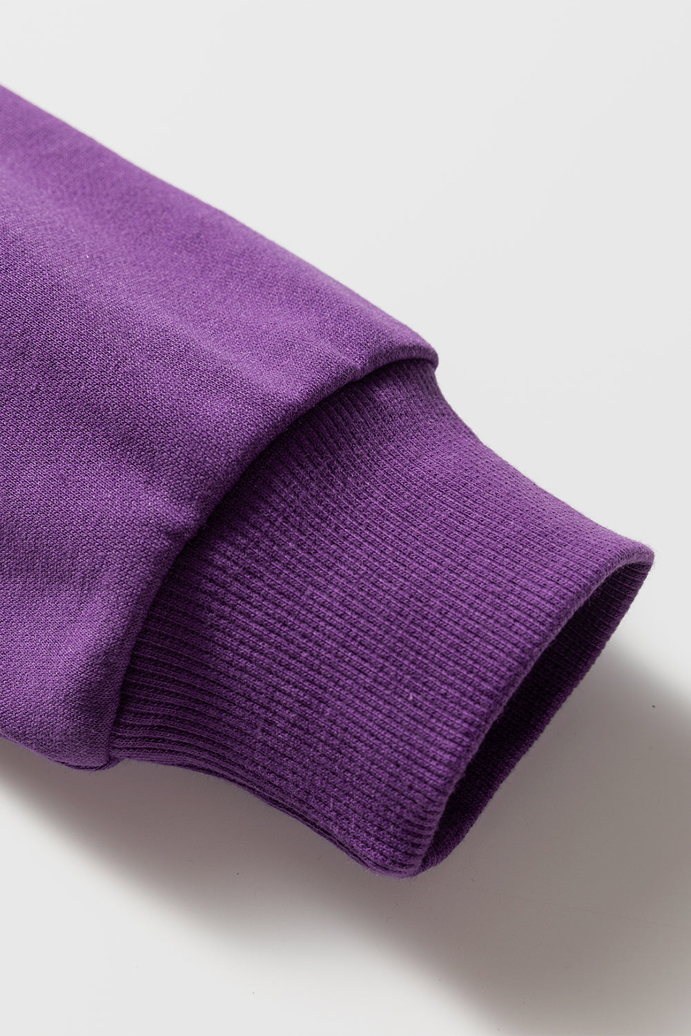 Tillandsia Purple Varsity Striped Detail Drop Shoulder Oversized Sweatshirt