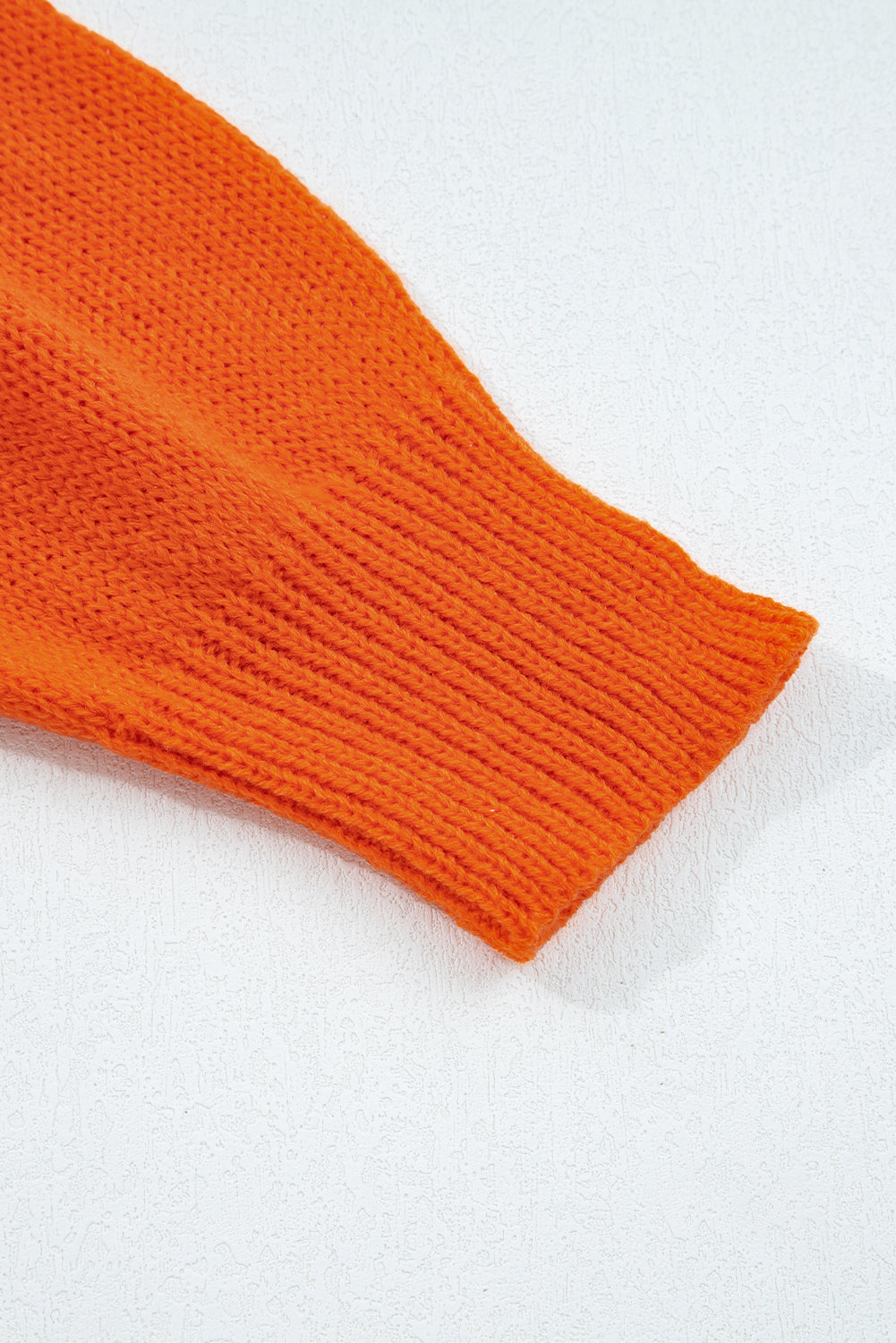 Flamingo Halloween Spooky Face Hollowed Pattern Casual Sweater