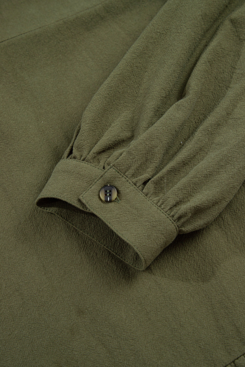 Four Leaf Clover Plus Size Collar Half Button Long Sleeve Ruffle Hem Mini Dress