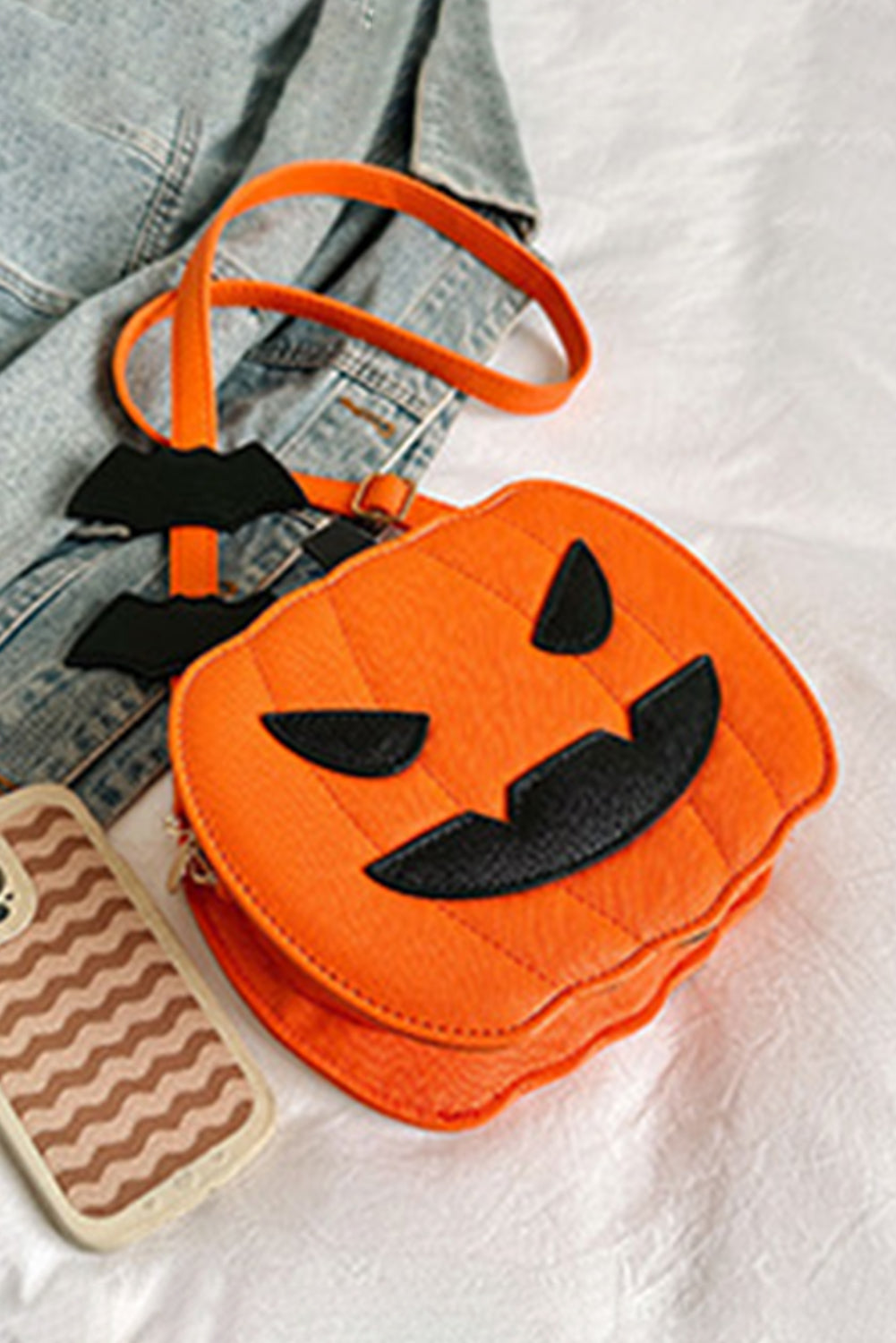 Carrot Halloween Pumpkin Shoulder Bag