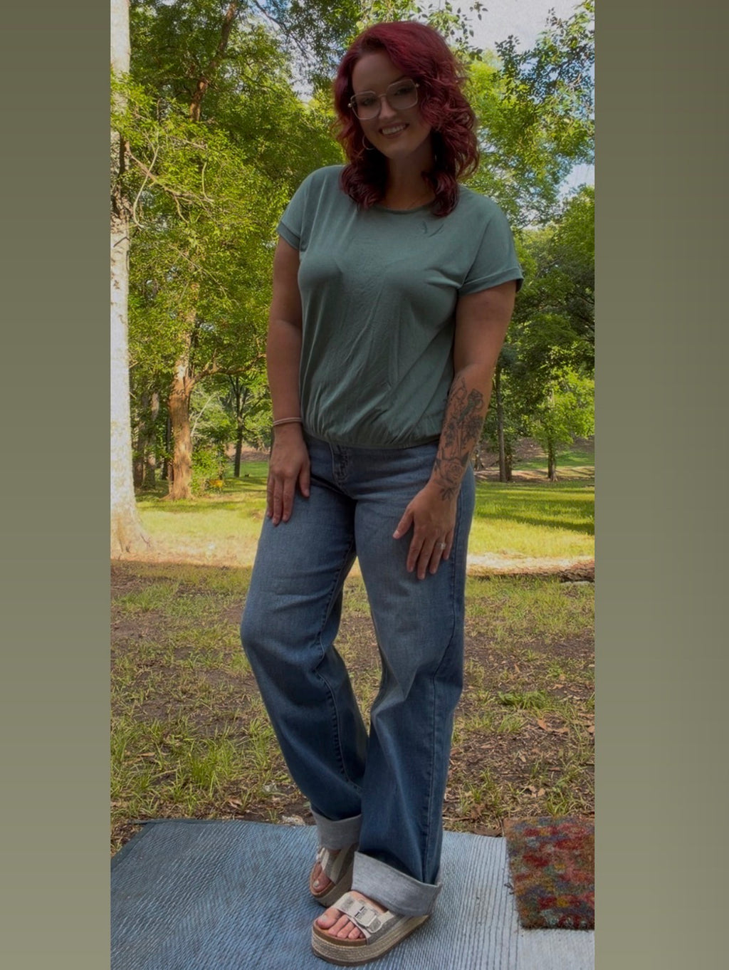 Cuffed Jeans