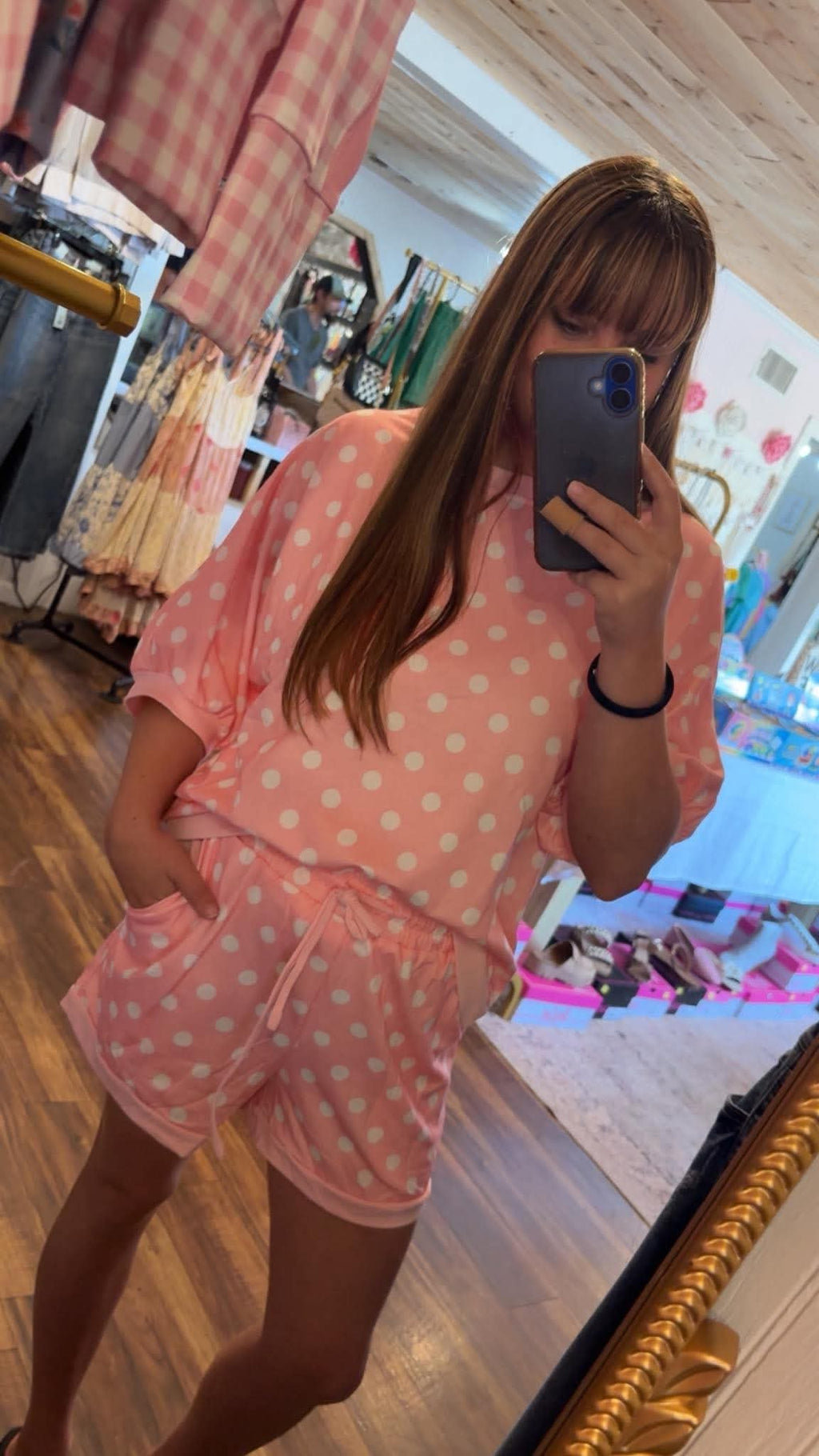 2 piece polka dot set