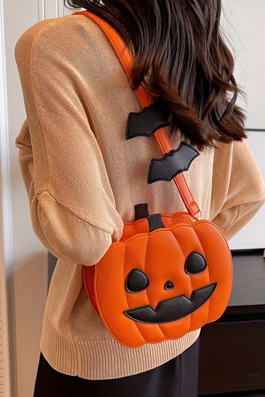 Carrot Halloween Pumpkin Shoulder Bag