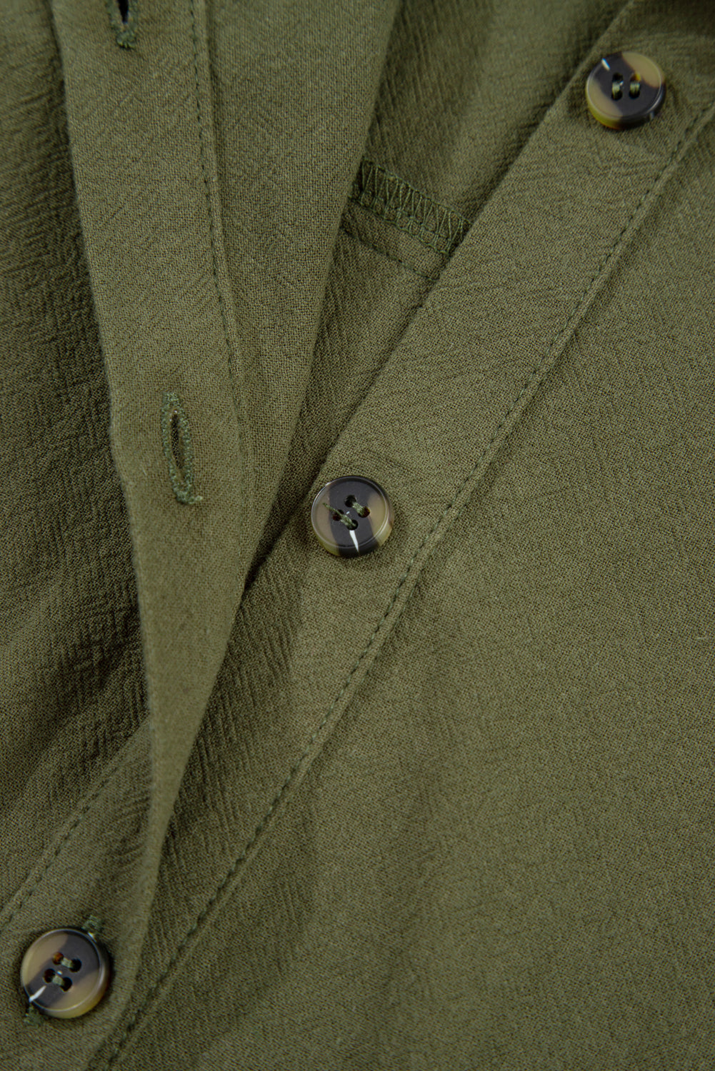 Four Leaf Clover Plus Size Collar Half Button Long Sleeve Ruffle Hem Mini Dress