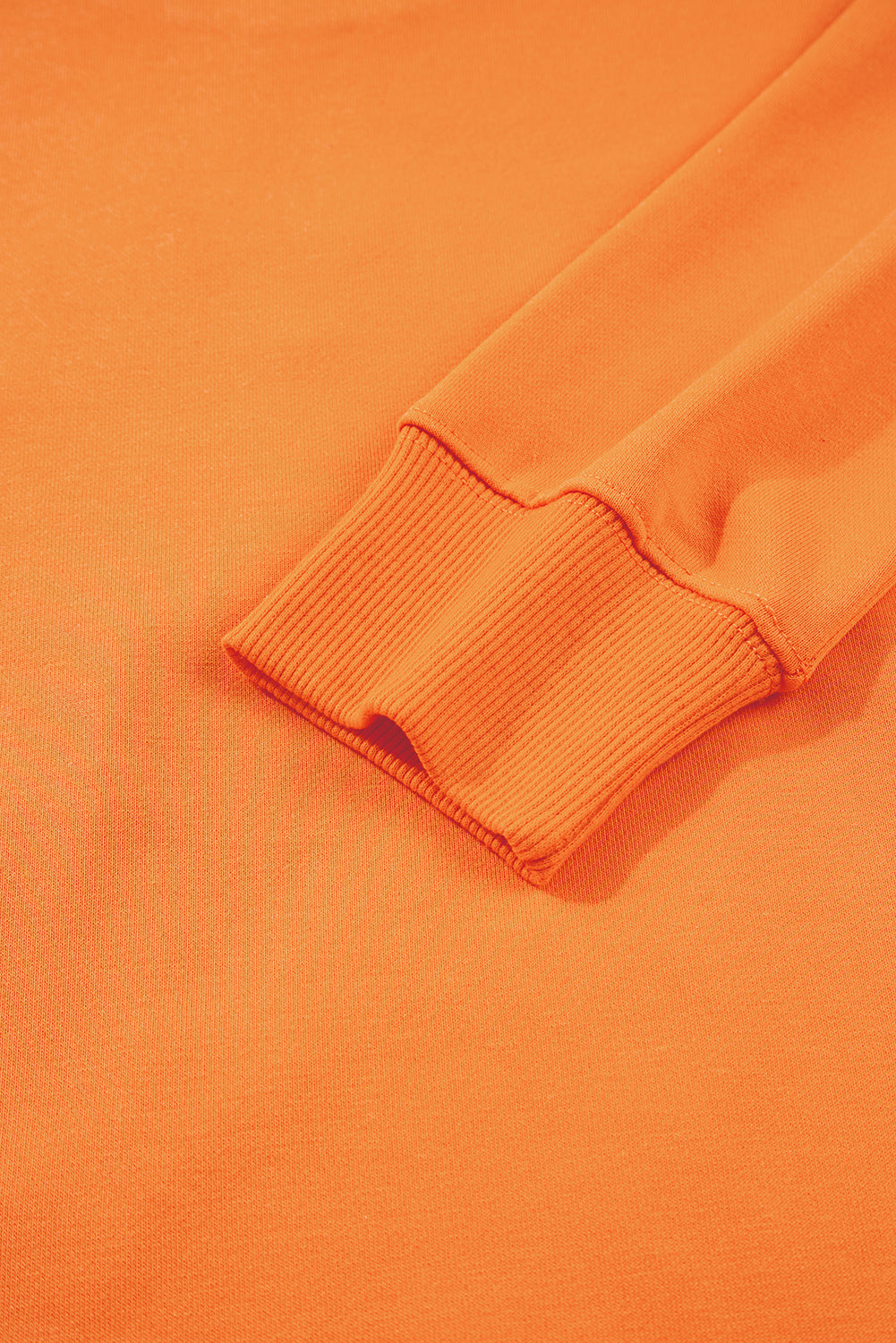 Grapefruit Orange Spooky Graphic Halloween Crew Neck Holiday Sweatshirt